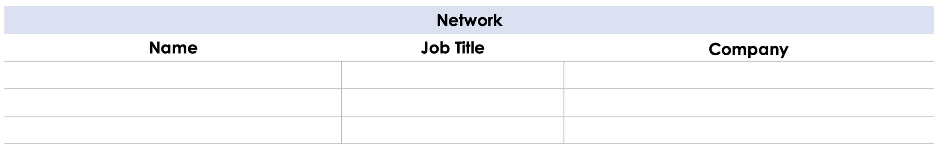 Job details Section in Work Transition Plan Template